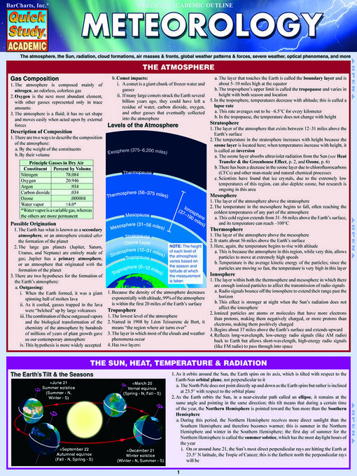 Title details for Meteorology by BarCharts Publishing, Inc. - Available